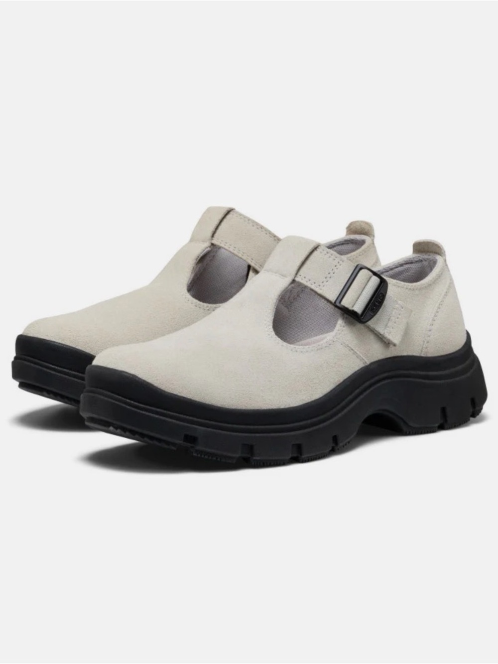 Keen Women's Mary Jane Mules in Light Beige and Black